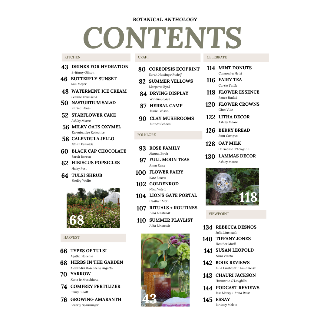 Botanical Anthology: Summer Vol 2 | Issue 5 | 2023 (Digital) + Info for Print Version