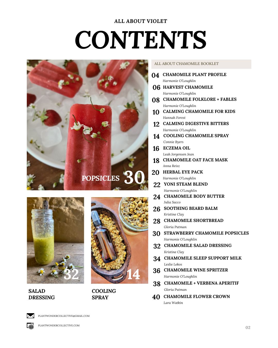All About Chamomile Booklet