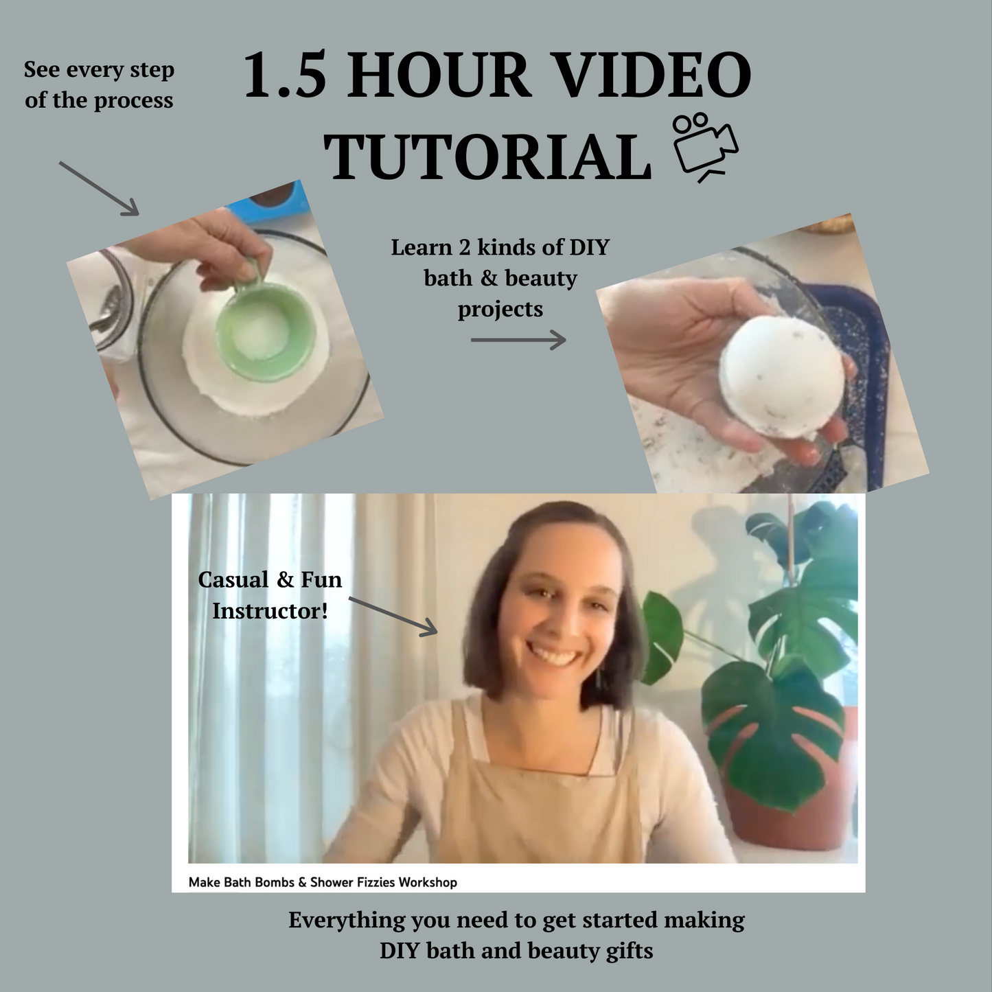 Bath Bomb & Shower Fizzy Instant Download Workshop by A Farm to Keep