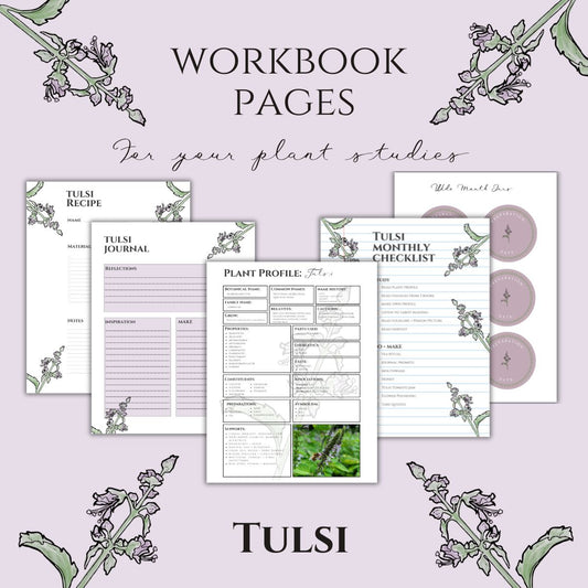 Tulsi Workbook Printables