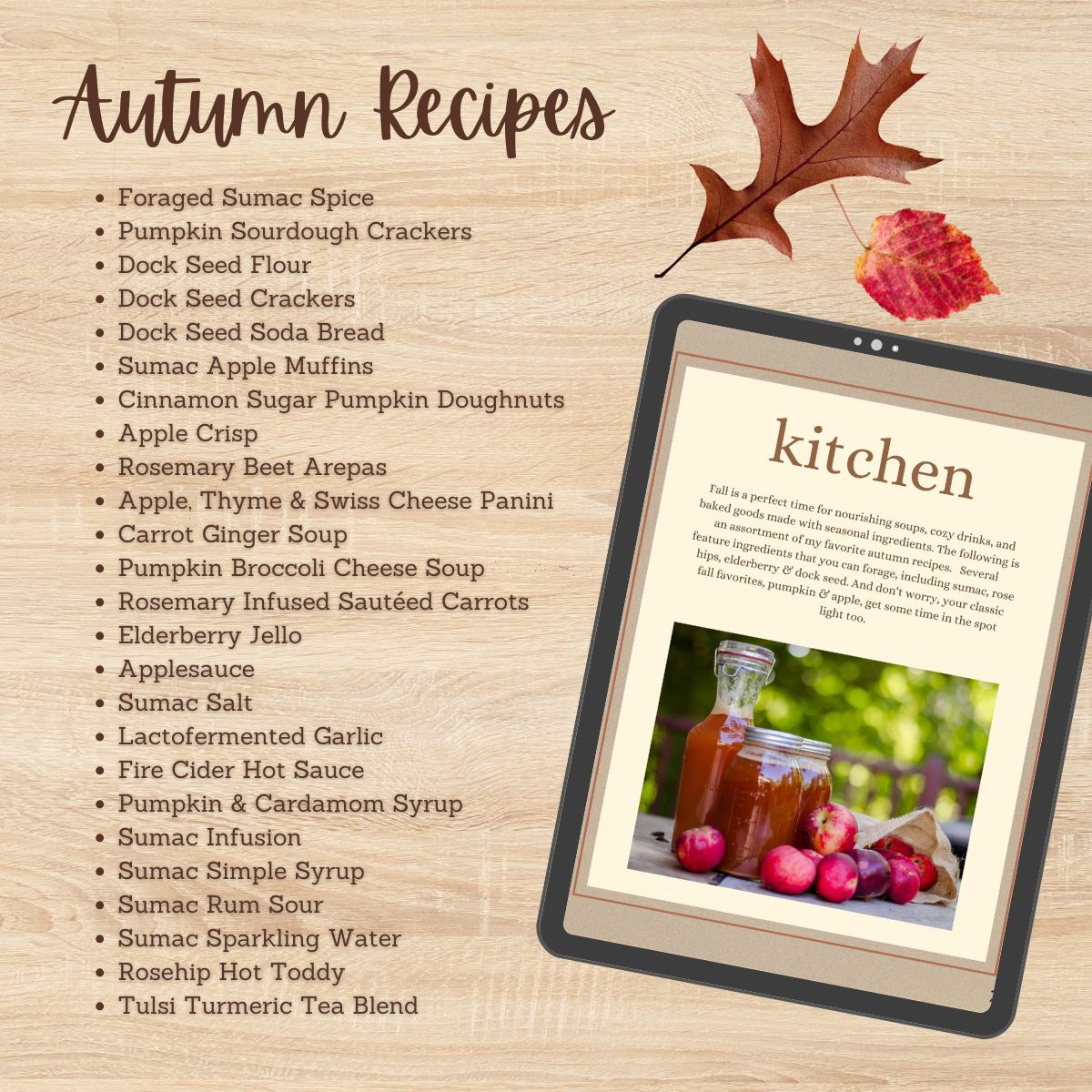 The Autumn Kitchen + Apothecary eBook by Mama Libelula