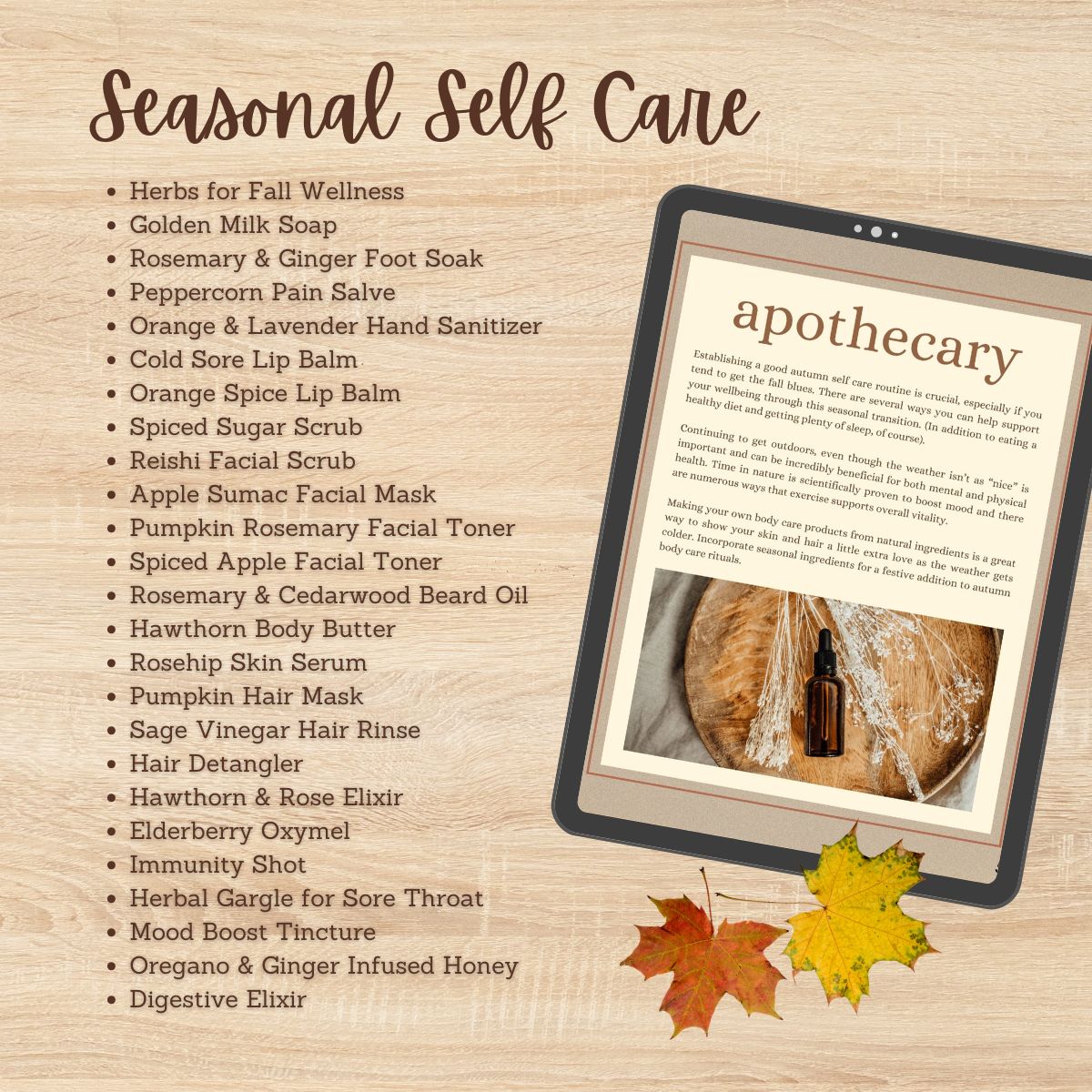 The Autumn Kitchen + Apothecary eBook by Mama Libelula