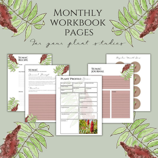 Sumac Workbook Printables