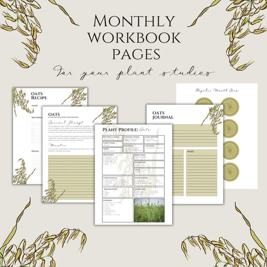 Oats Workbook Printables