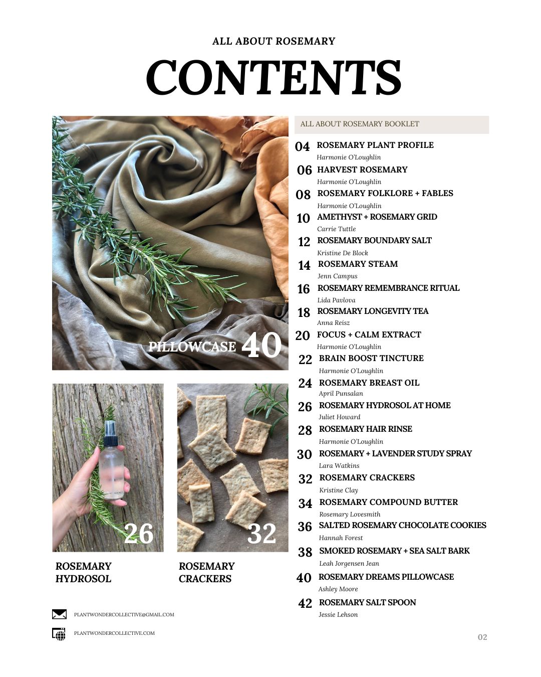 All About Rosemary Booklet