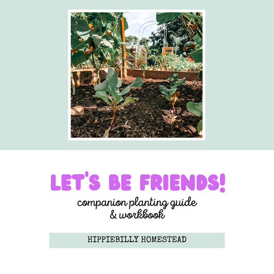 "Let's Be Friends" Companion Planting Guide by Hippiebilly Homestead