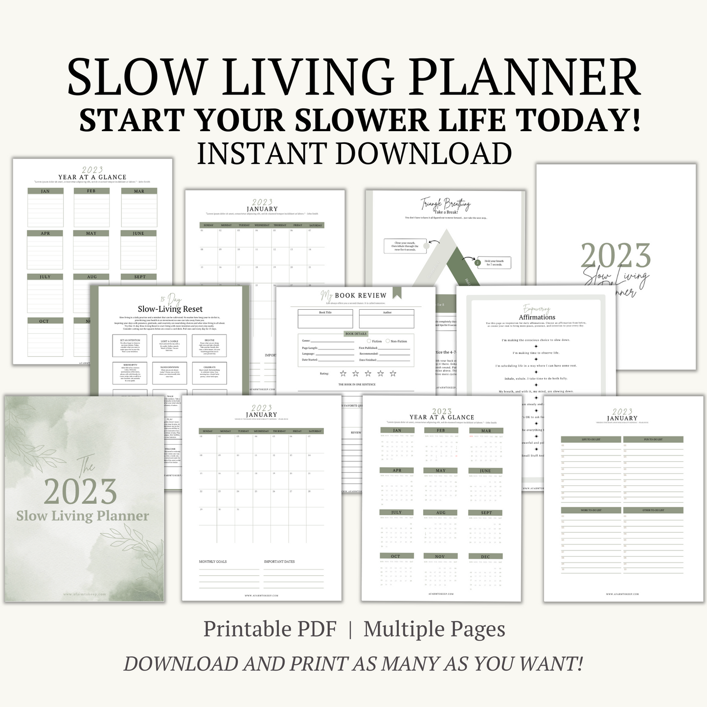 Slow Living Planner by A Farm to Keep