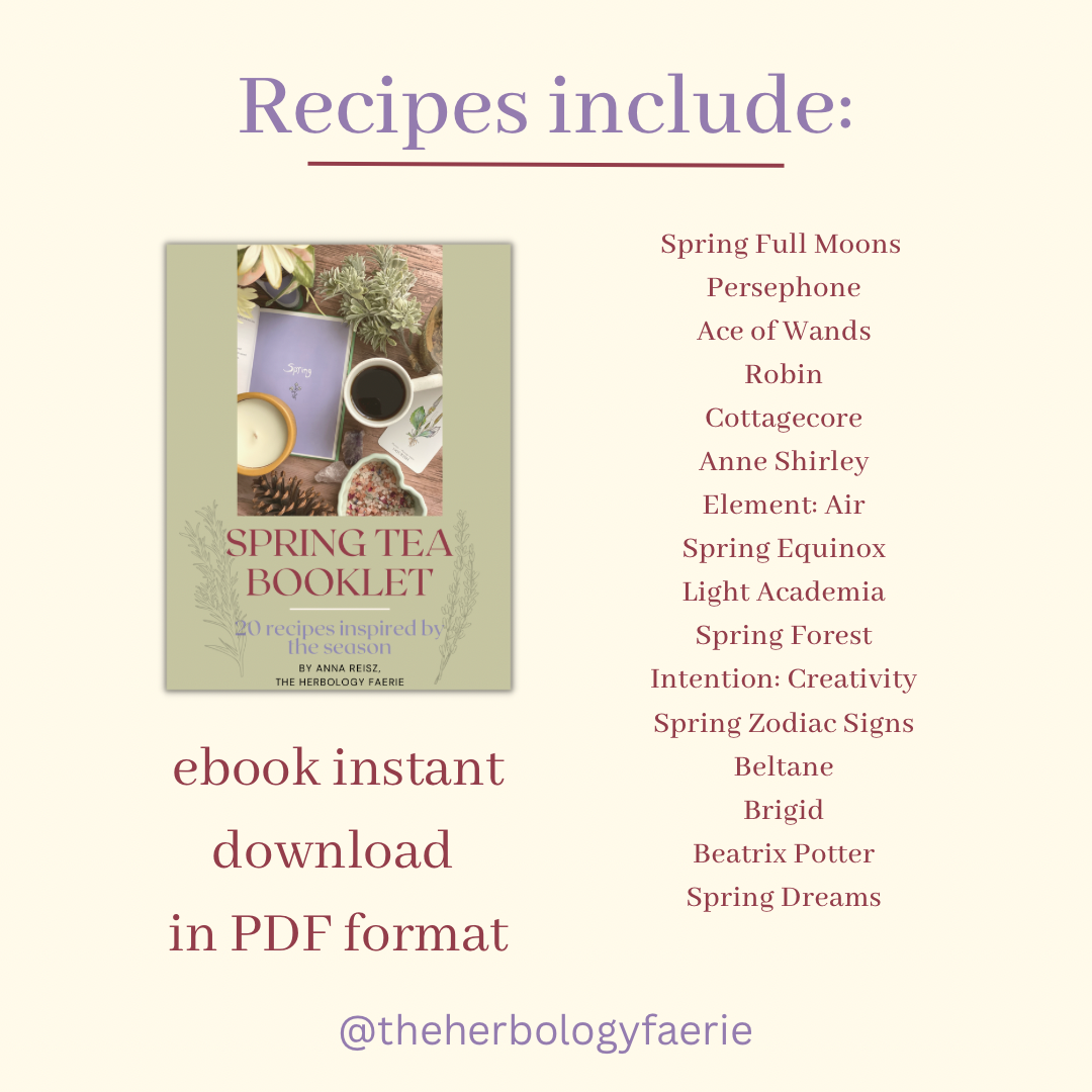 Spring Tea Recipe Booklet by The Herbology Faerie