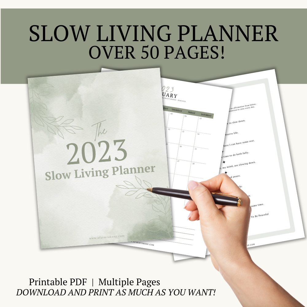 Slow Living Planner by A Farm to Keep